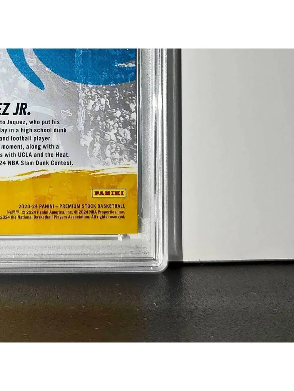 Jaime Jaquez Jr. 2023 Panini Hoops Premium Attack the Rack #1 Disco Prizm PSA 9